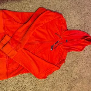 Patagonia Orange Zip Hoodie - Sm